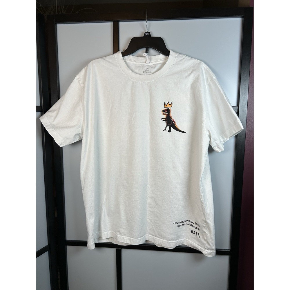 BAIT x Jean-Michel Basquiat Pez Dispenser Crown Dinosaur Graphic T-Shirt XL
